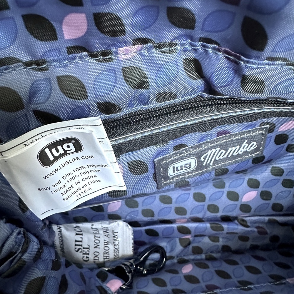 Lug 2 Pc. Bundle Blue Leaf Mambo Crossbody & Blue Leaf Adagio Crossbody Bags - Picture 12 of 16